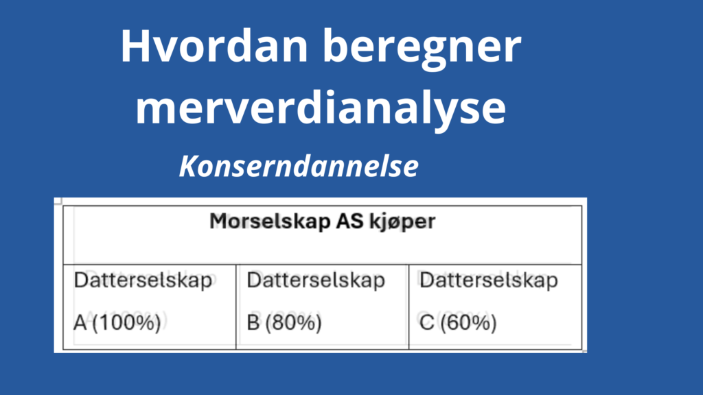 Hvordan Beregner Merverdianalyse Konserndannelse Ved Oppkjop Av Datterselskap 1024x576