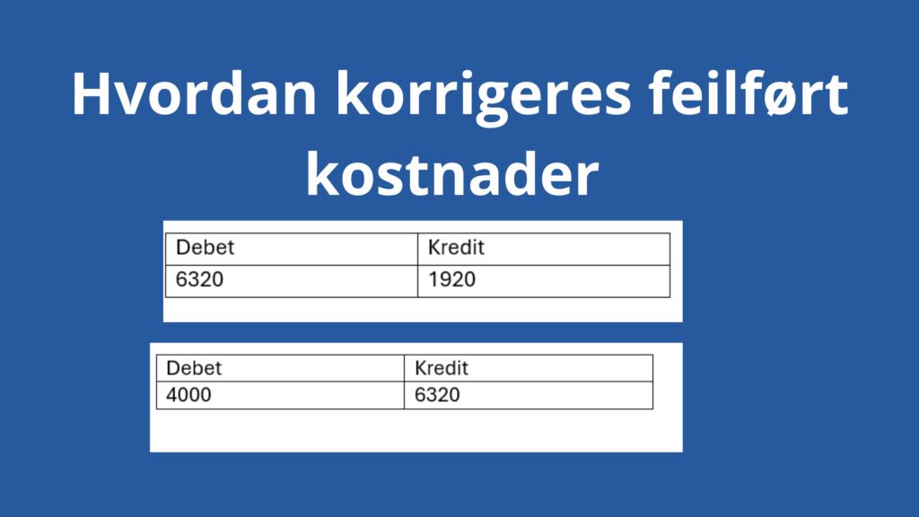 Hvordan Korrigeres Feilfort Kostnader 1024x576